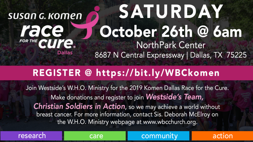 2019 Susan G. Komen Dallas Race for the Cure Westside