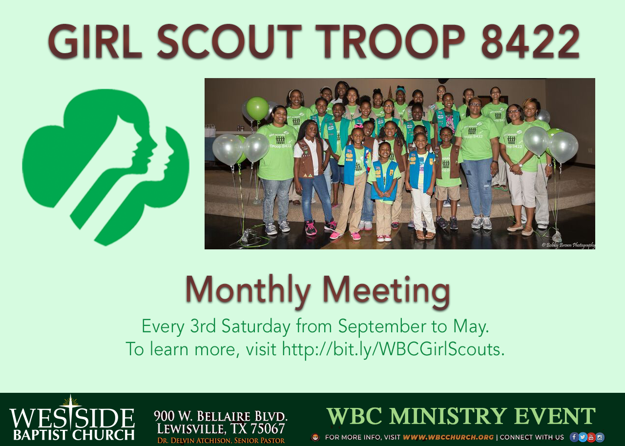 Girl Scout Troop 8422 at Westside