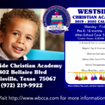 Westside Christian Academy is now accepting applications