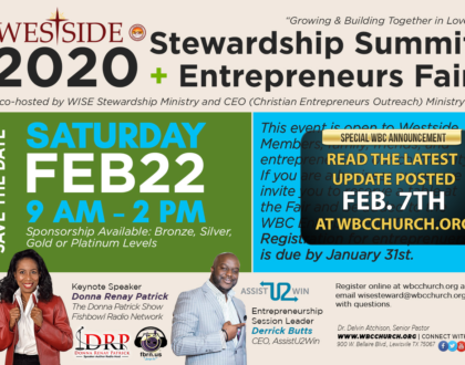 WISE Stewardship Ministry: Stewardship Summit and Entrepreneurs Fair