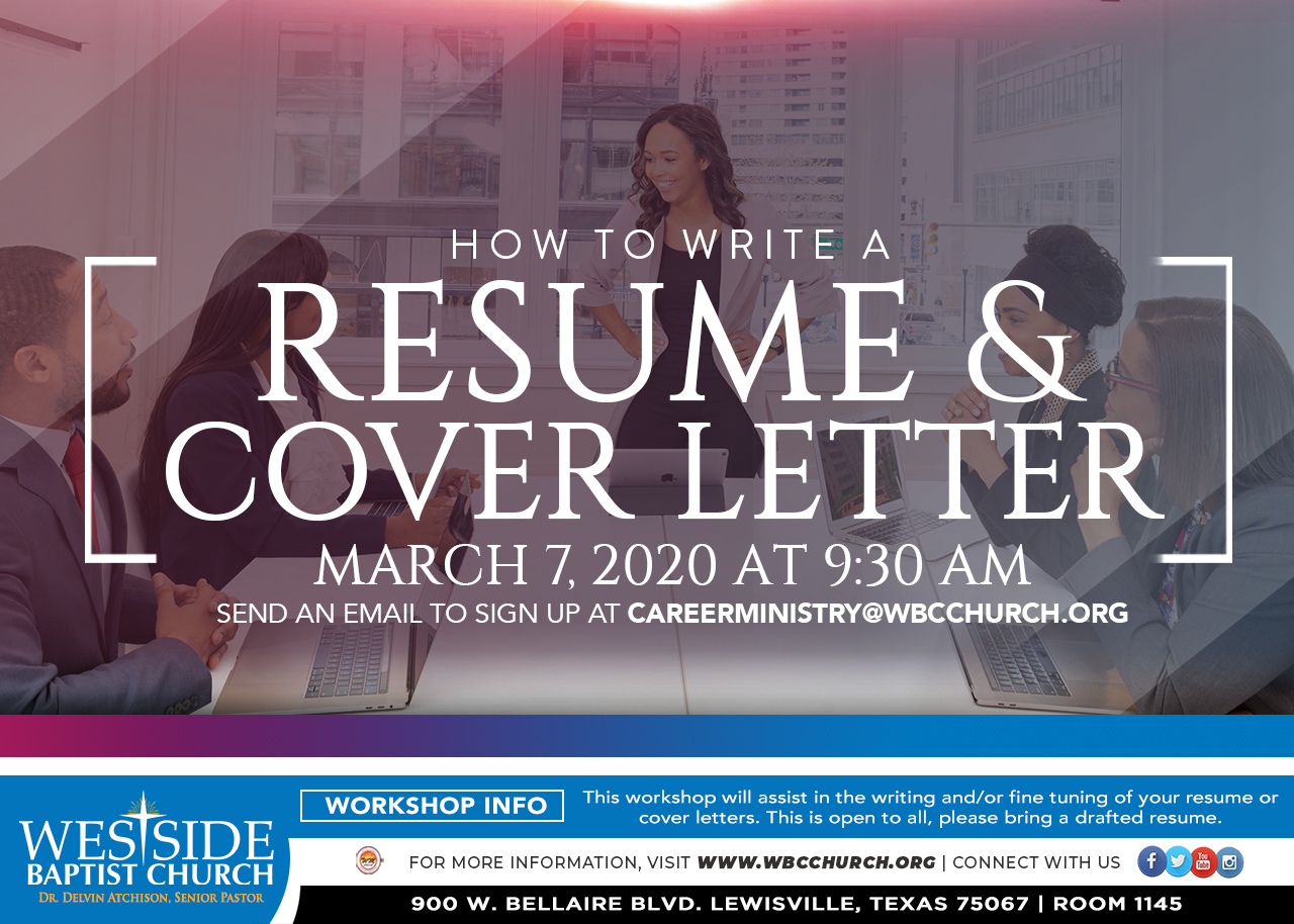How to Write a Resume & Cover Letter Workshop