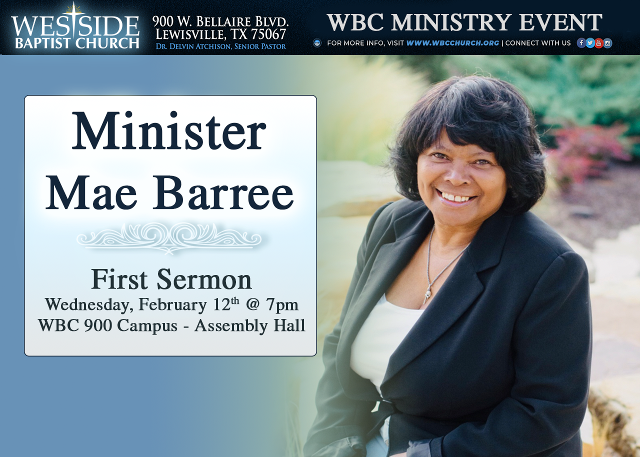 Minister Mae Barree - First Sermon