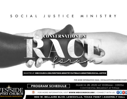 Race Forum presented by the Social Justice Ministry at Westside