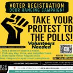 Voter Registration Door Hanging Campaign at Westside