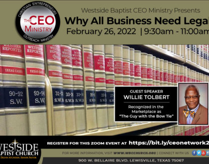 The CEO Ministry: Why All Business Need Legal