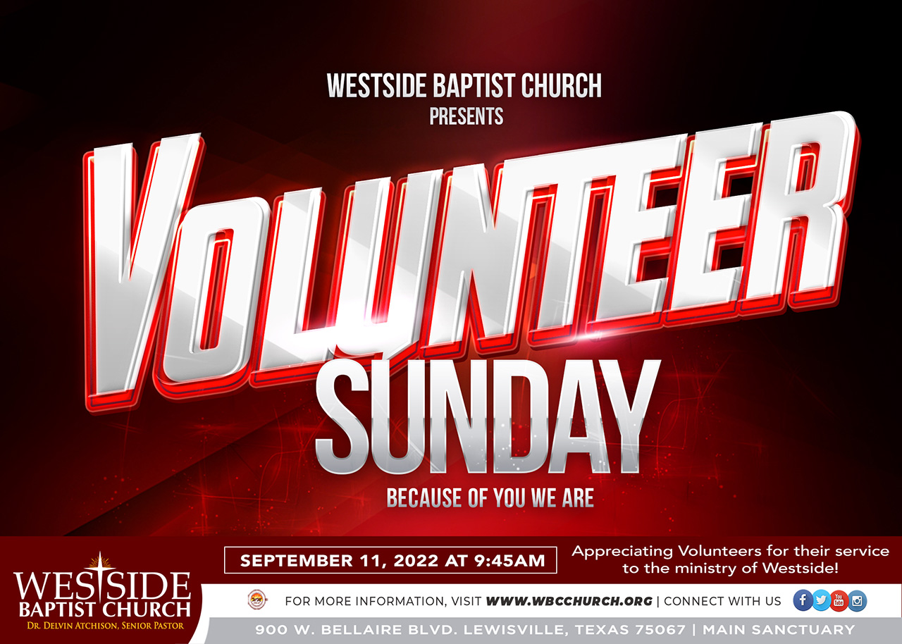 Volunteer Sunday - Westside Baptist Church