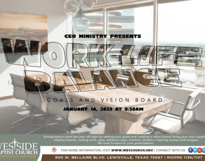 The CEO Ministry: Work Life Balance