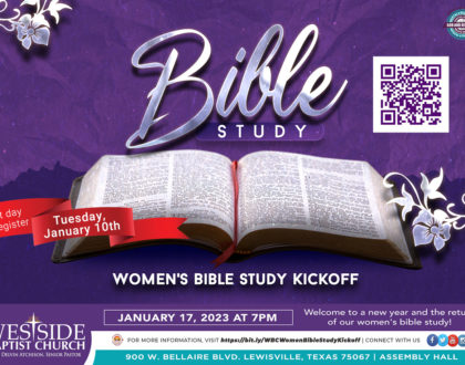 Women's Bible Study: Kick-Off