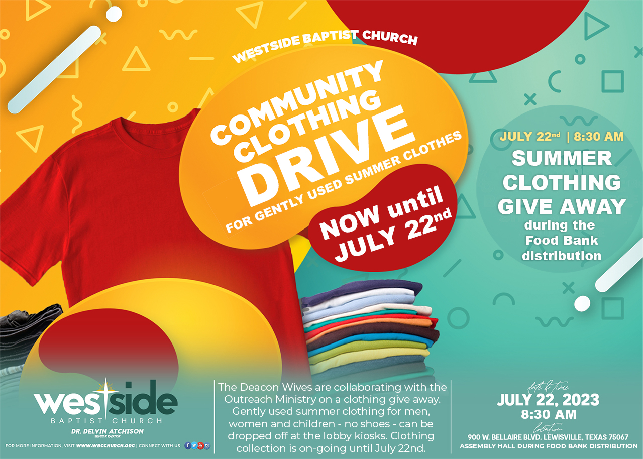 Deacon wives community clothing drive westside